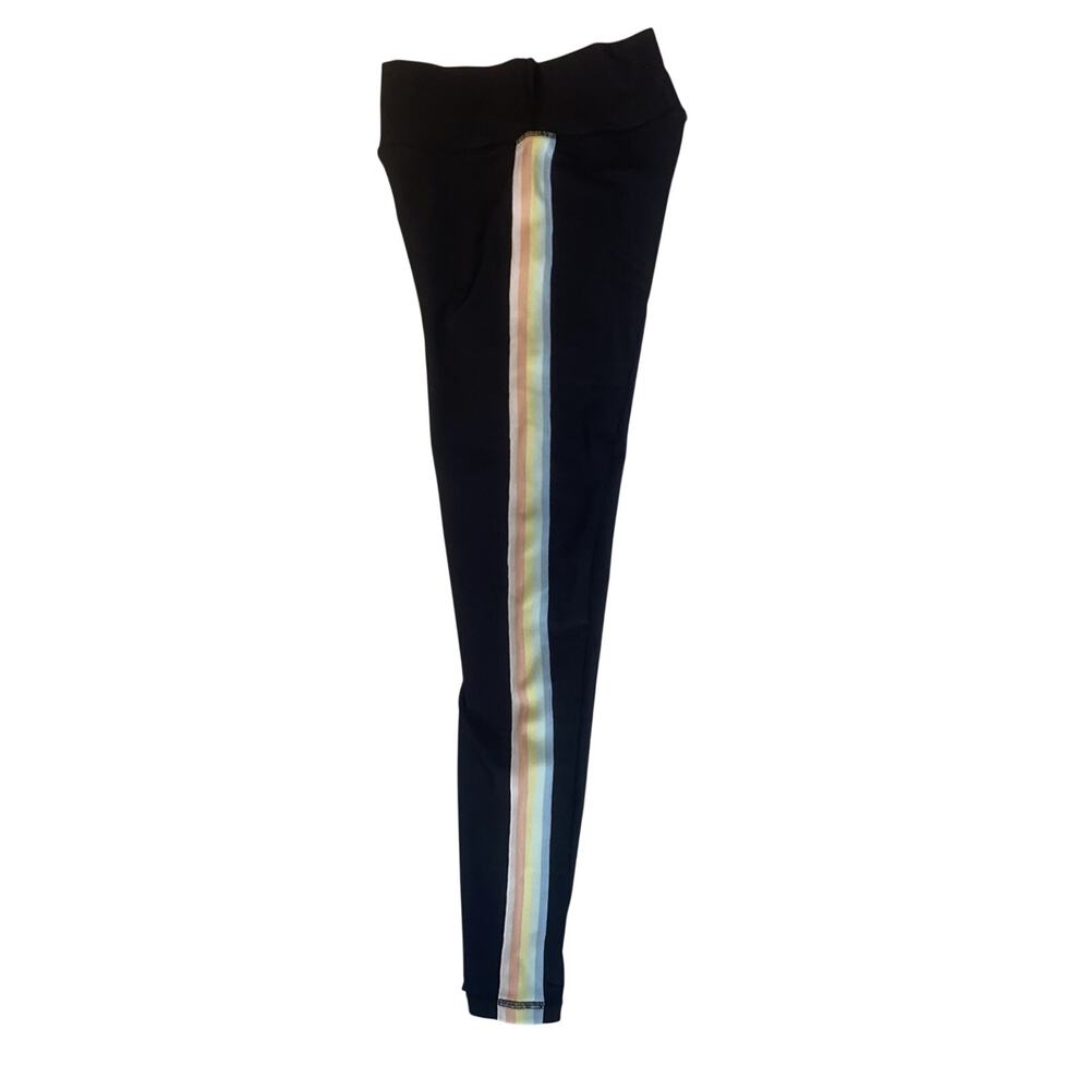 Spiritual Gangster Women’s Pastel Rainbow Stripe Leggings Size XS - Picture 6 of 9